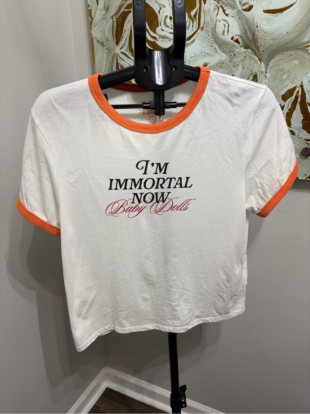 Taylor Swift Official Merch I'm Immortal Now Baby Dolls Baby Tee XL